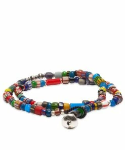 Mikia Double-Wrap Trade Beads Bracelet