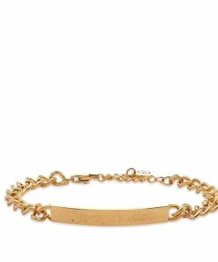 Sporty & Rich Classic Logo Curb Chain Bracelet