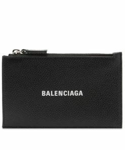 Balenciaga Logo Zip Cardholder