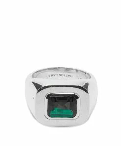 Hatton Labs Emerald Cut Signet Ring