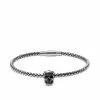 Alexander McQueen Metal Cord Skull Bracelet