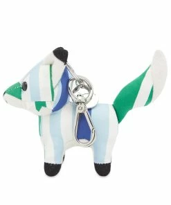 Maison Kitsune Small Stripes Fox Bag Charm