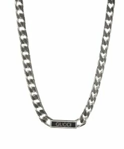 Gucci Jewellery Gucci Tag Chain Enamel Necklace
