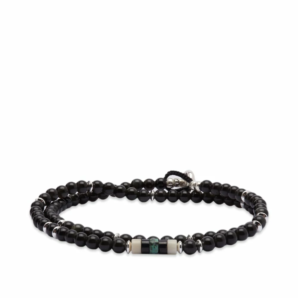 Mikia Double-Wrap Beads Bracelet