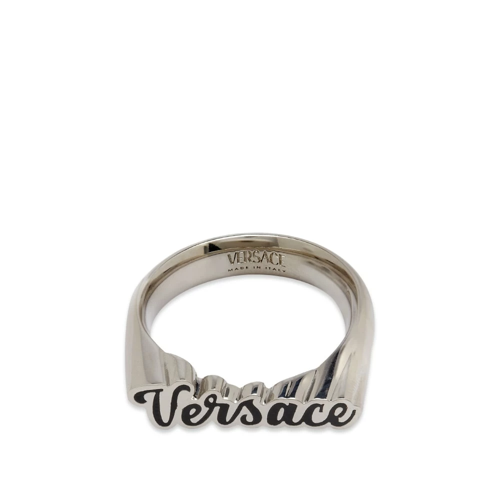 Versace Varsity Logo Ring