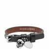 Alexander McQueen Stud Single Wrap Skull Bracelet