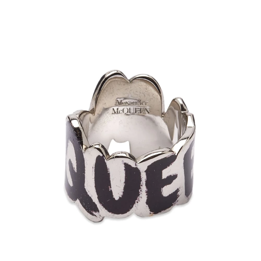 Alexander McQueen Graffitti Logo Ring - Image 2