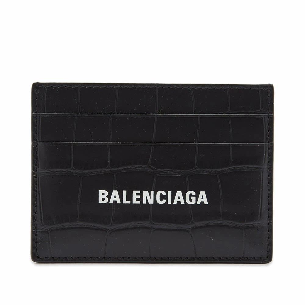 Balenciaga Croc Embossed Logo Card Holder