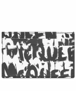 Alexander McQueen All Over Grafitti Logo Card Holder