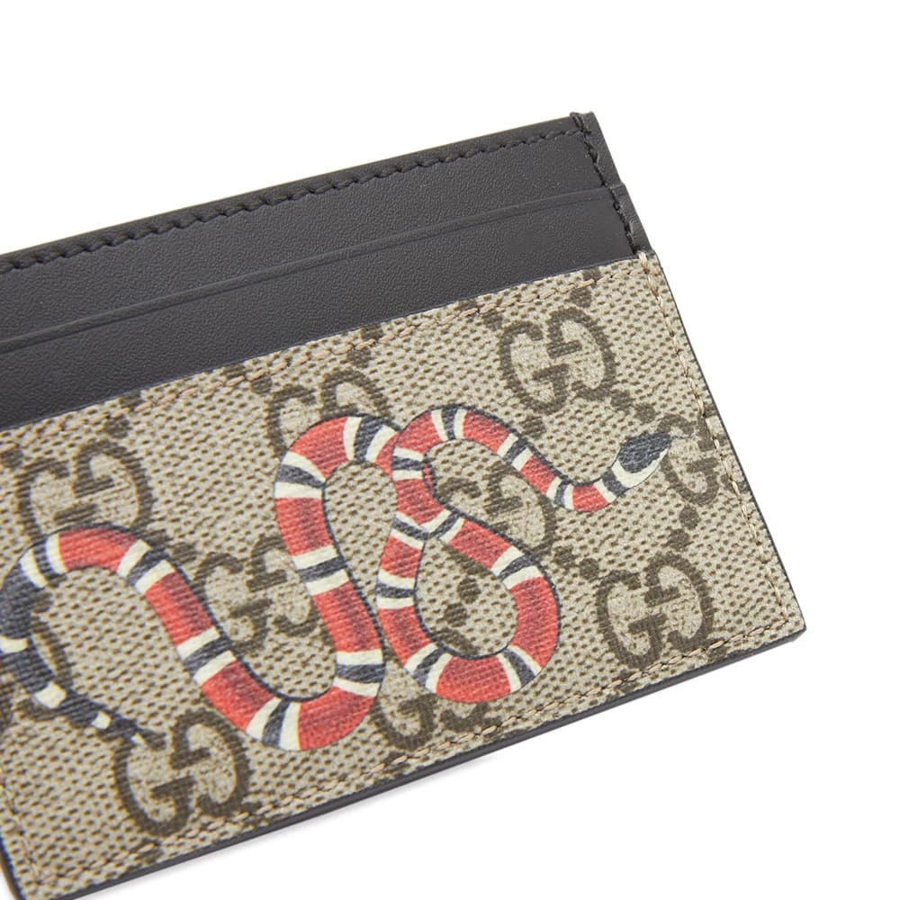 Gucci GG Supreme Snake Card Holder - Image 3