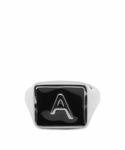 A.P.C. A Plaque Signet Ring
