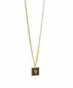 A.P.C. A Plaque Necklace