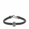 Alexander McQueen Leather Skull Bracelet