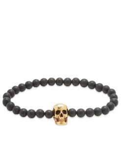 Alexander McQueen Skull Beaded Bracelet