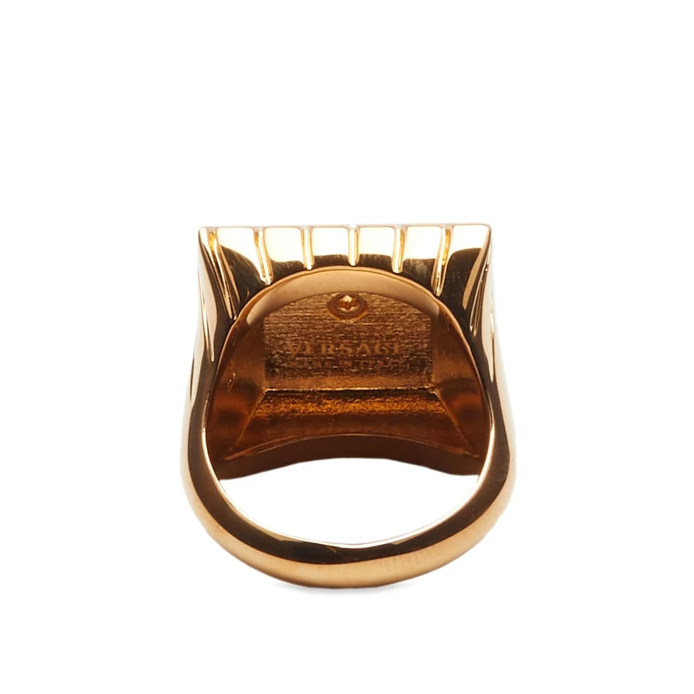 Versace Square Raised Medusa Ring - Image 2