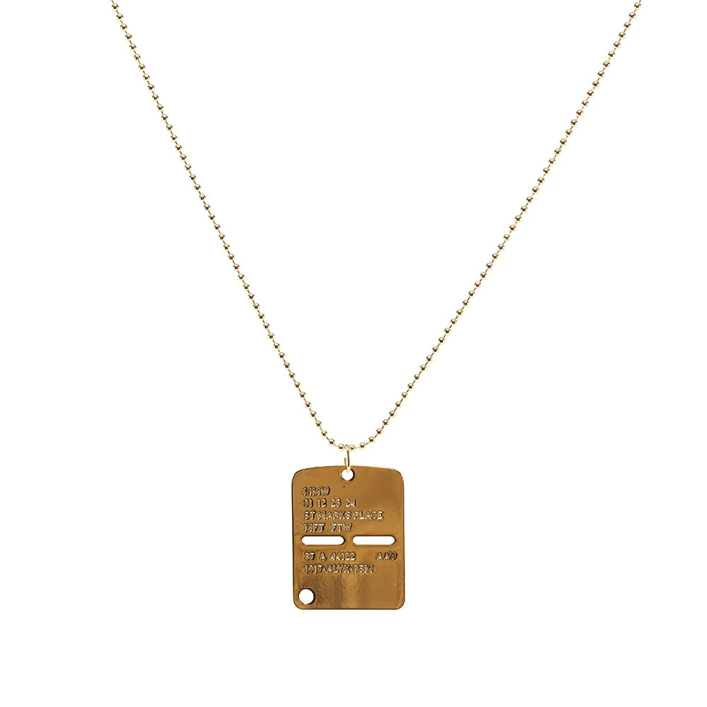1017 ALYX 9SM Military Tag Necklace