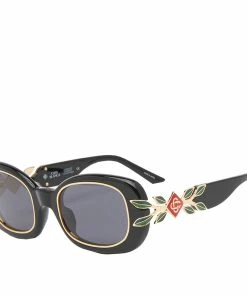 Casablanca Laurel Oval Sunglasses
