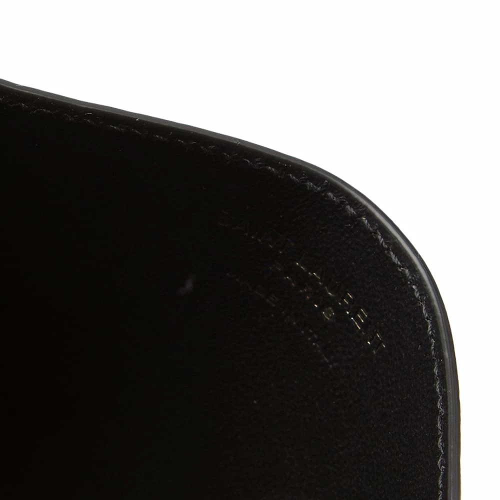 Saint Laurent East West YSL Metal Logo Card Holder - Image 4