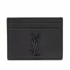 Saint Laurent East West YSL Metal Logo Card Holder