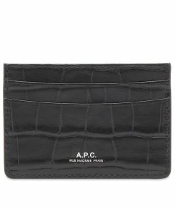 A.P.C. Andre Moc Croc Card Holder
